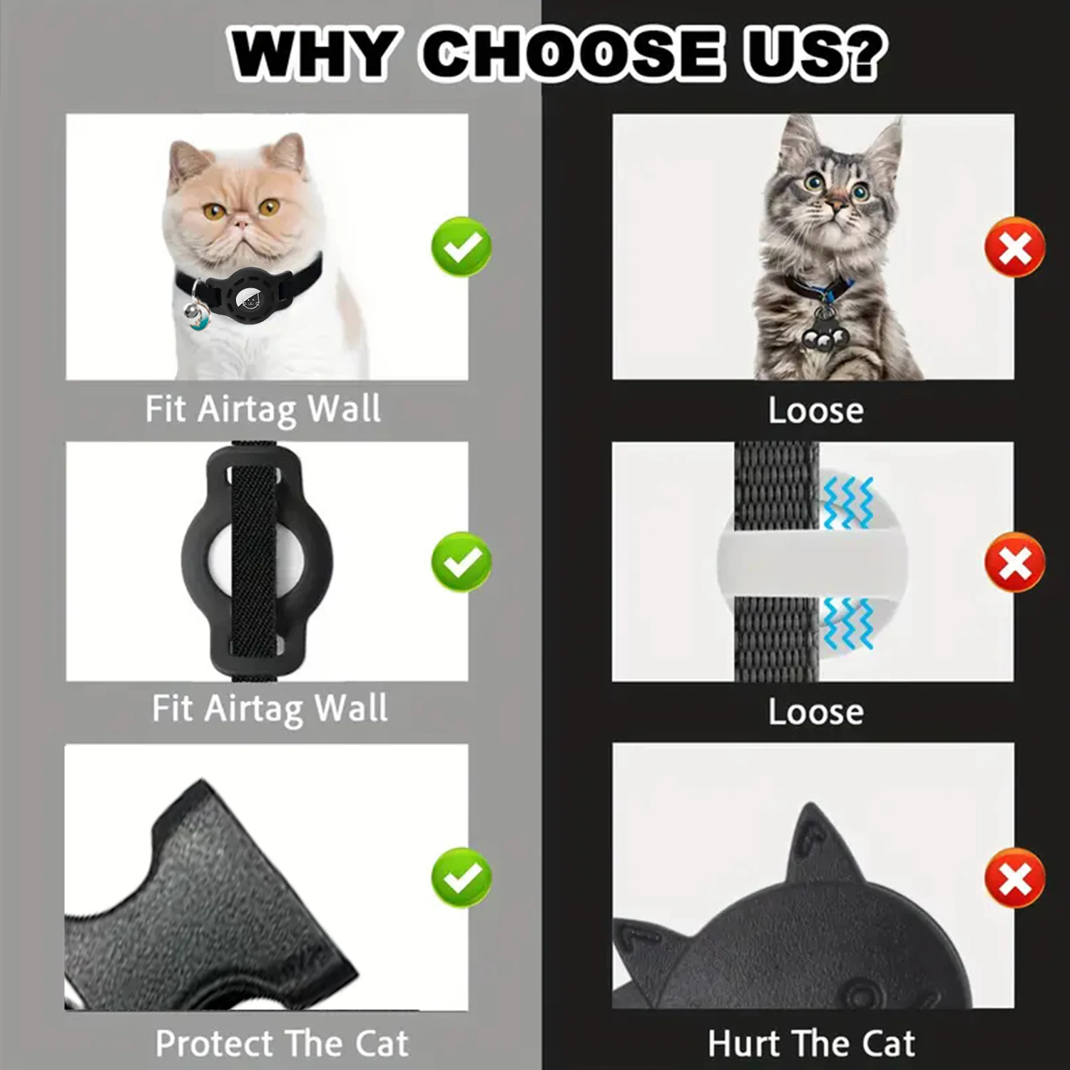 Collier AirTag ajustable en nylon avec clochette – Image 4