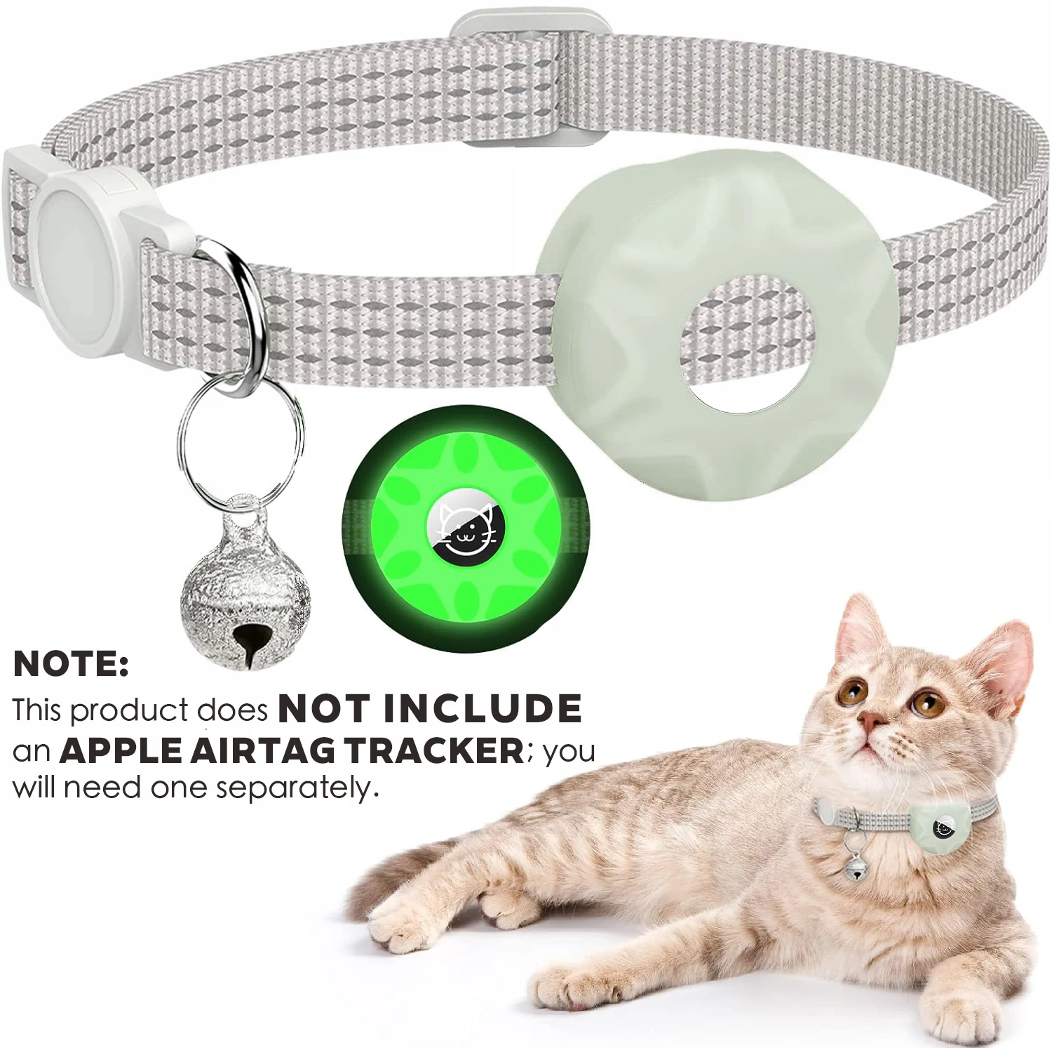 Collier AirTag réfléchissant pour chat – Image 11