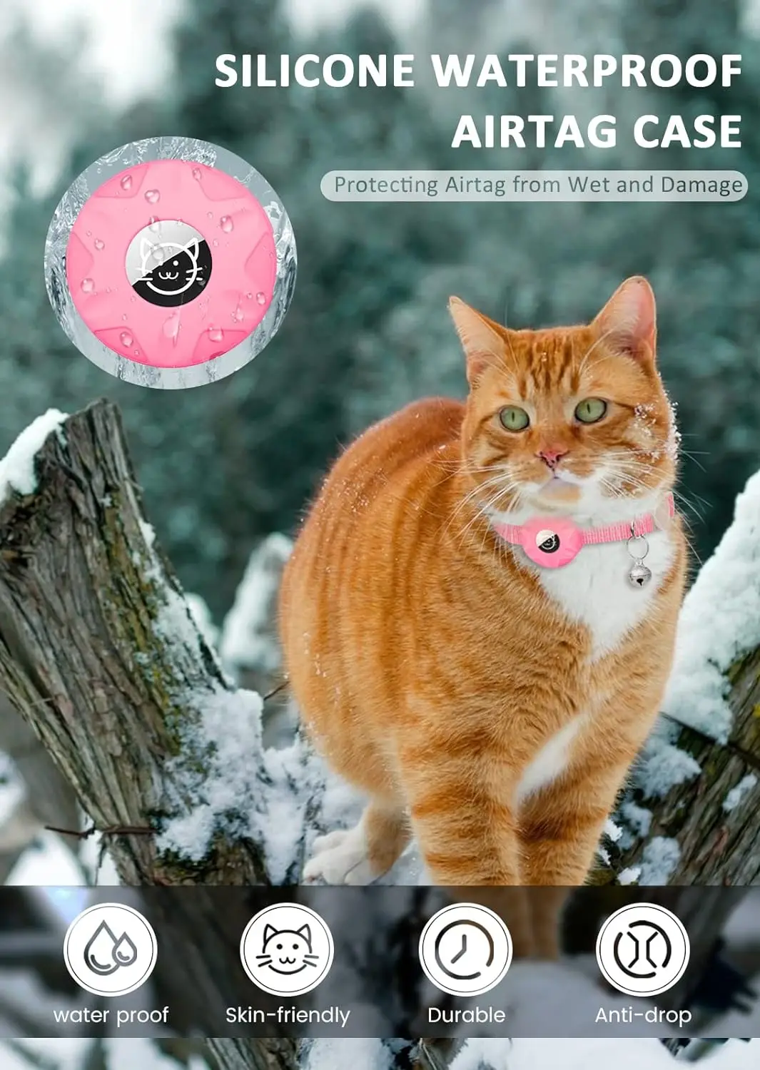 Collier AirTag réfléchissant pour chat – Image 5