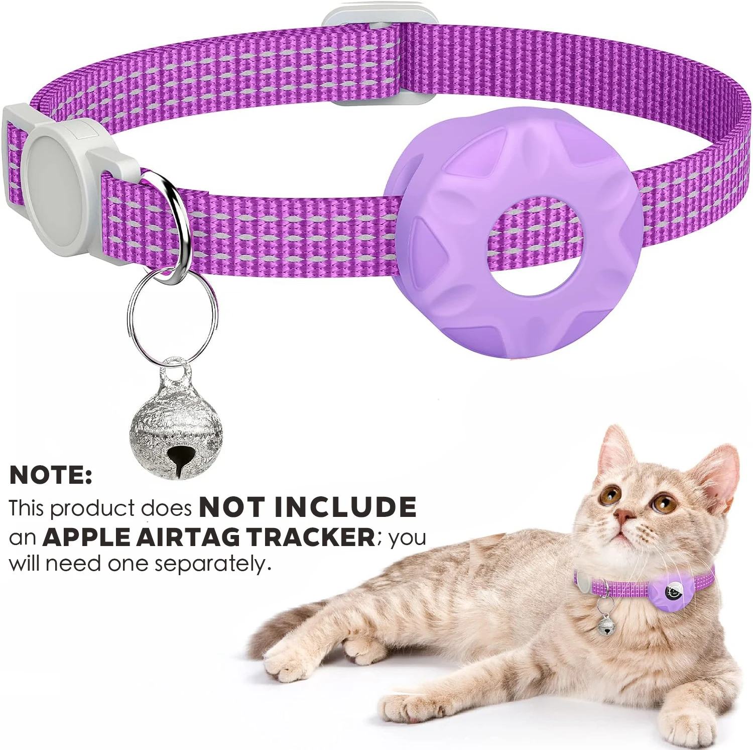 Collier AirTag réfléchissant pour chat – Image 10