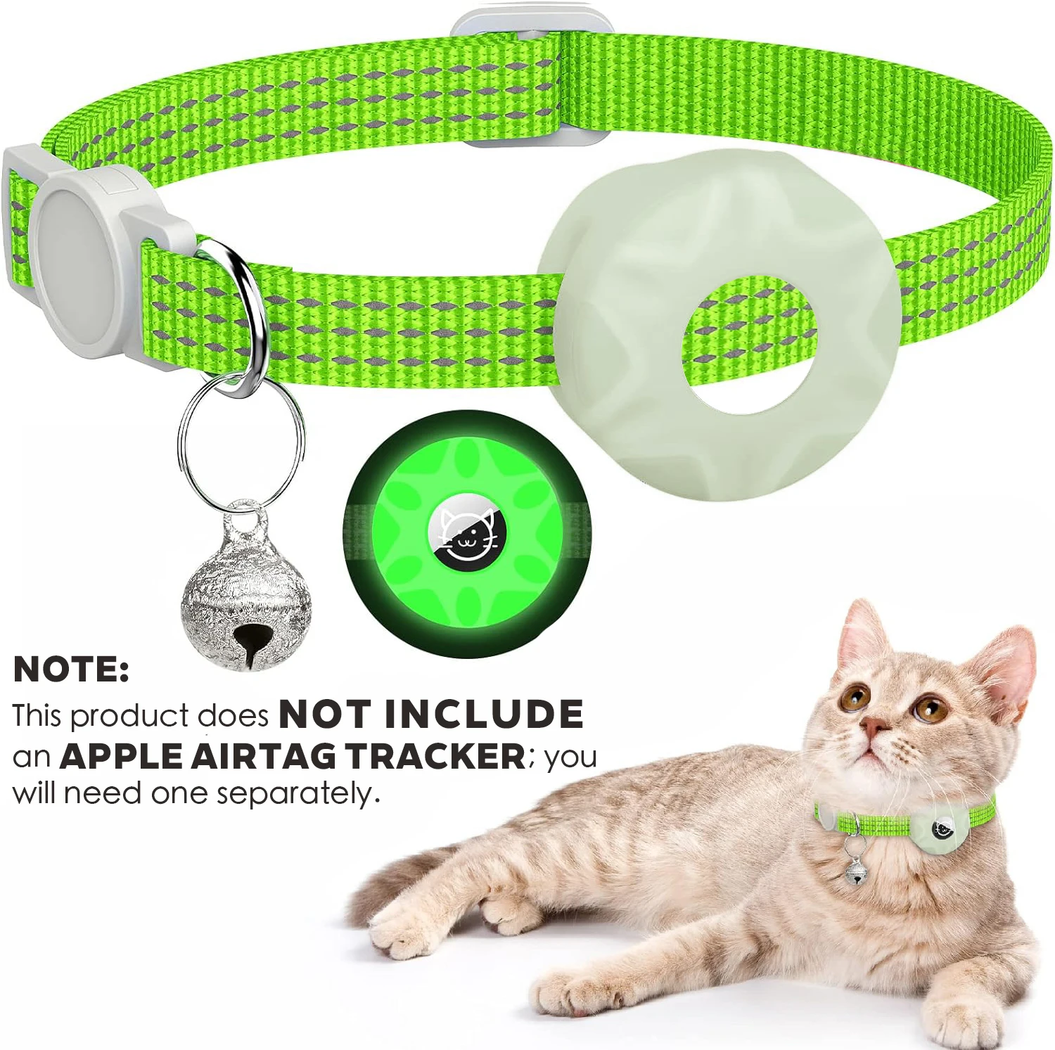 Collier AirTag réfléchissant pour chat – Image 13