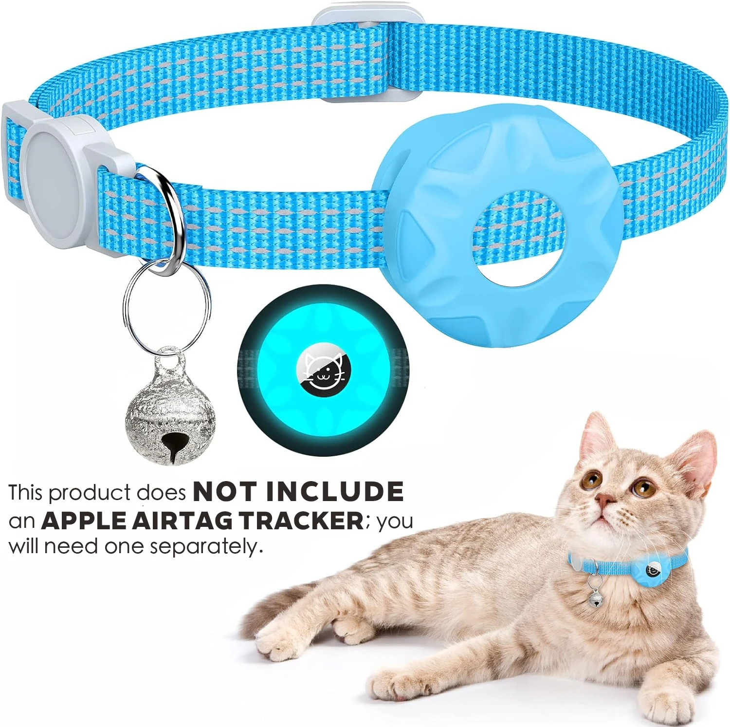 Collier AirTag réfléchissant pour chat – Image 17