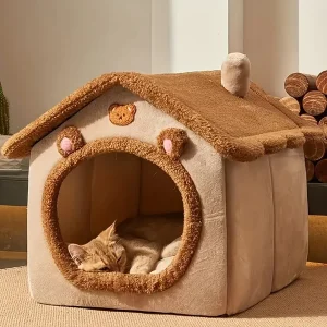 Maison d’hiver pour chat