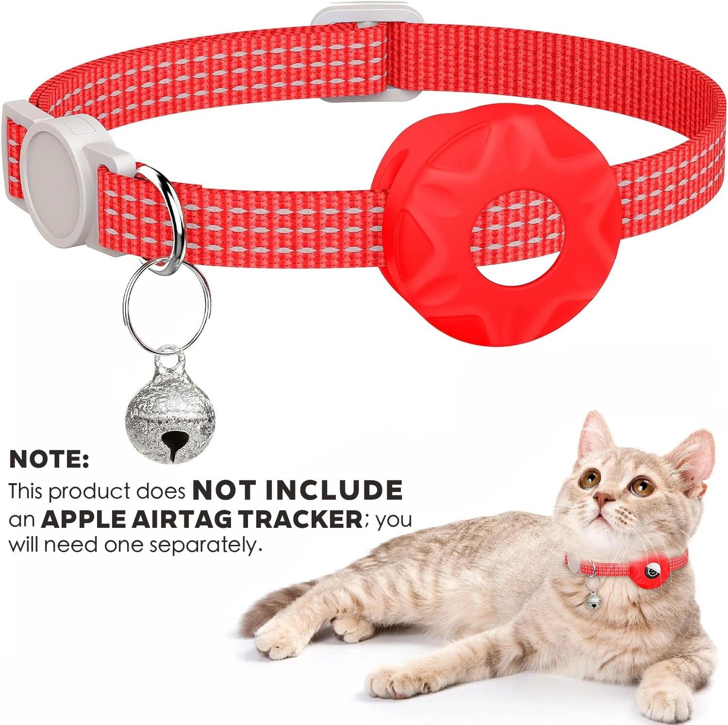 Collier AirTag réfléchissant pour chat – Image 18