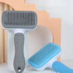 Brosse démêlante autonettoyante pour chat