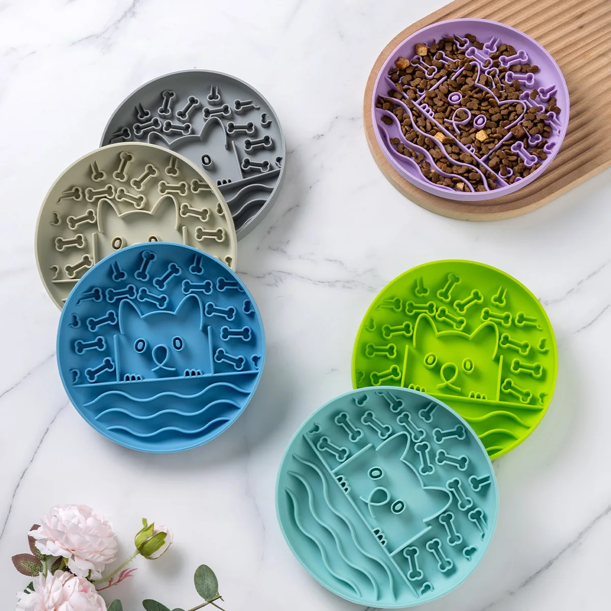 Tapis à lécher en silicone pour chat – Image 2