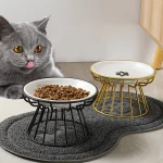 Gamelle surélevée en céramique pour chat