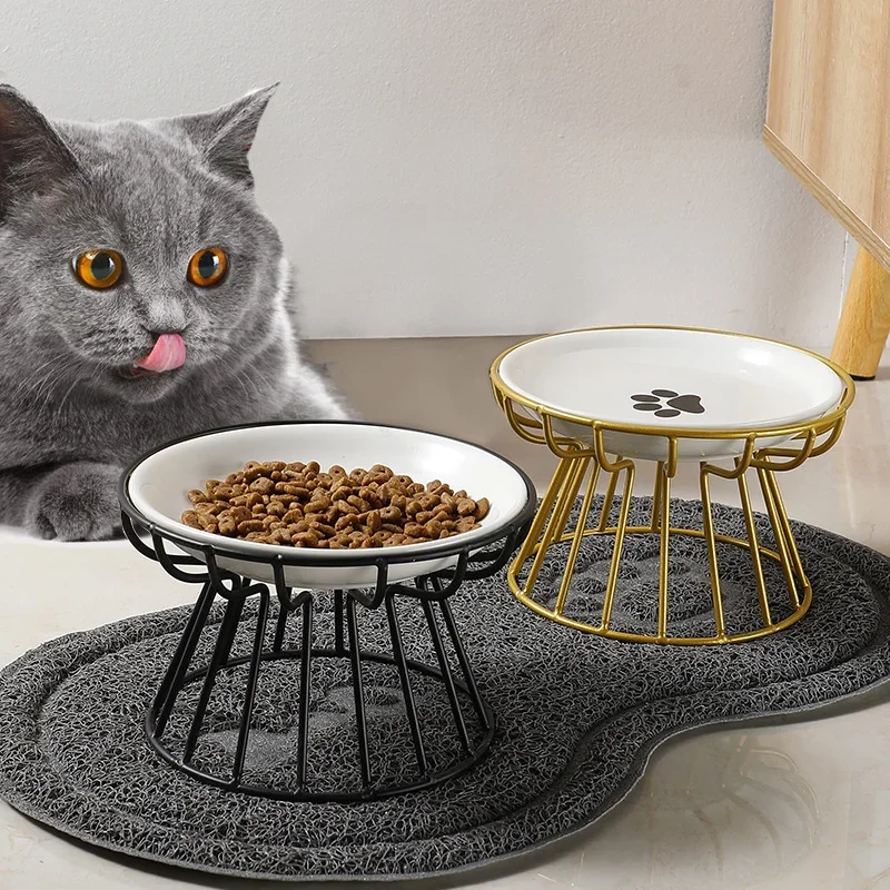 Gamelle surélevée en céramique pour chat