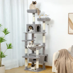 Grand arbre à chat avec hamac