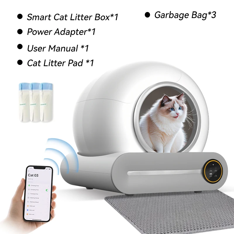 Bac à litière autonettoyant + fontaine 3L – Image 7