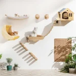 Étagères murales multi-jeux pour chat