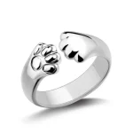 Bague griffe de chat en argent 925