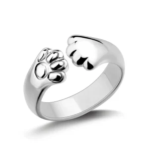 Bague griffe de chat en argent 925