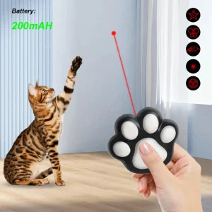 Jouet laser interactif multi-modes pour chat