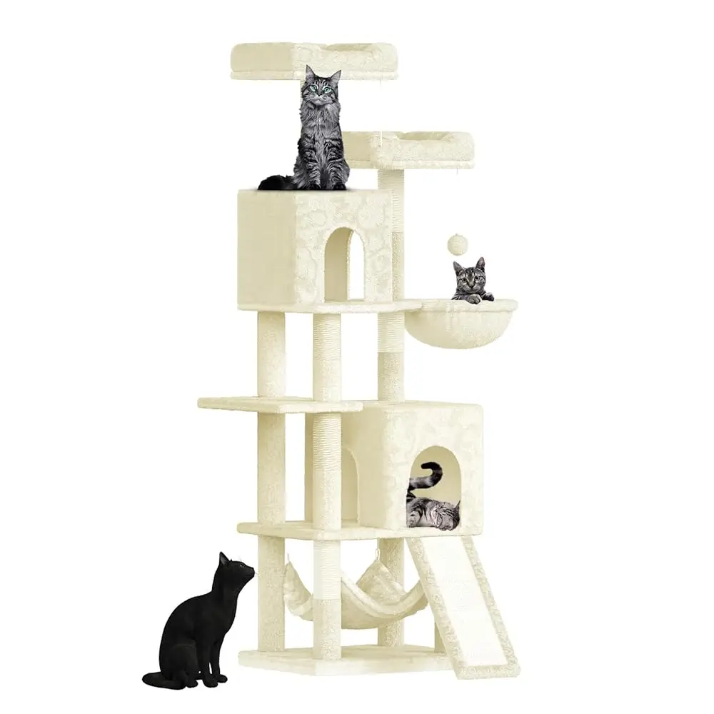 Arbre à chat 158 cm avec hamacs – Image 7