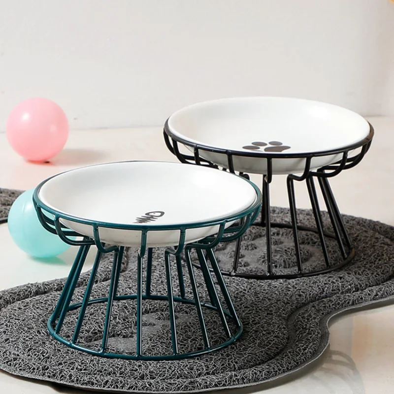 Gamelle surélevée en céramique pour chat – Image 2