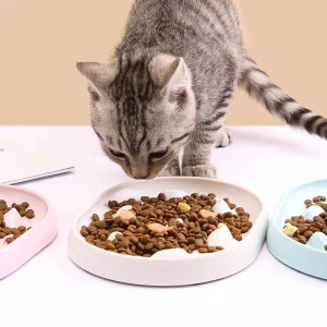 Gamelle anti-glouton pour chat