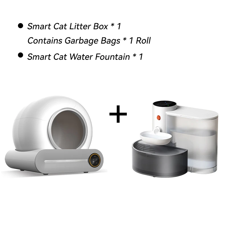 Bac à litière autonettoyant + fontaine 3L – Image 8