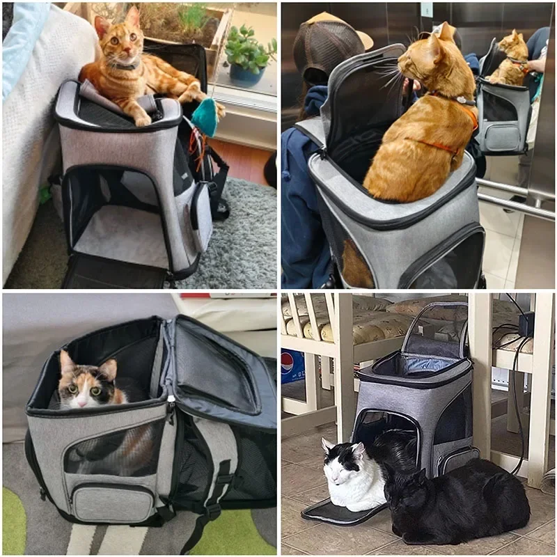 Sac à dos extensible et pliable pour chat – Image 2