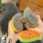 Brosse vapeur électrique 3-en-1 pour chat