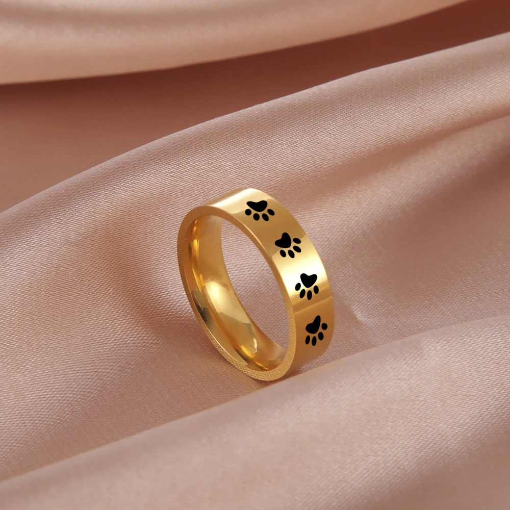 Bague patte de chat en acier – Image 4