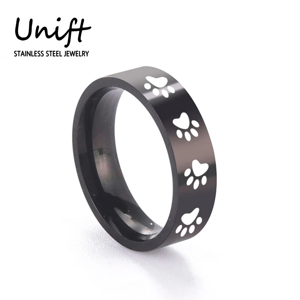 Bague patte de chat en acier – Image 2