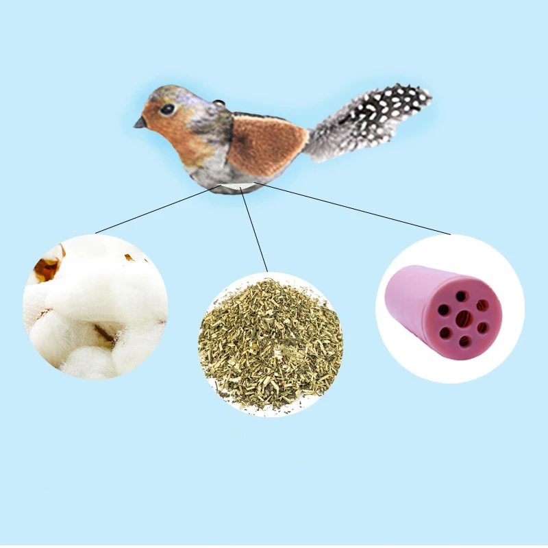 Jouet oiseau réaliste pour chat – Image 5