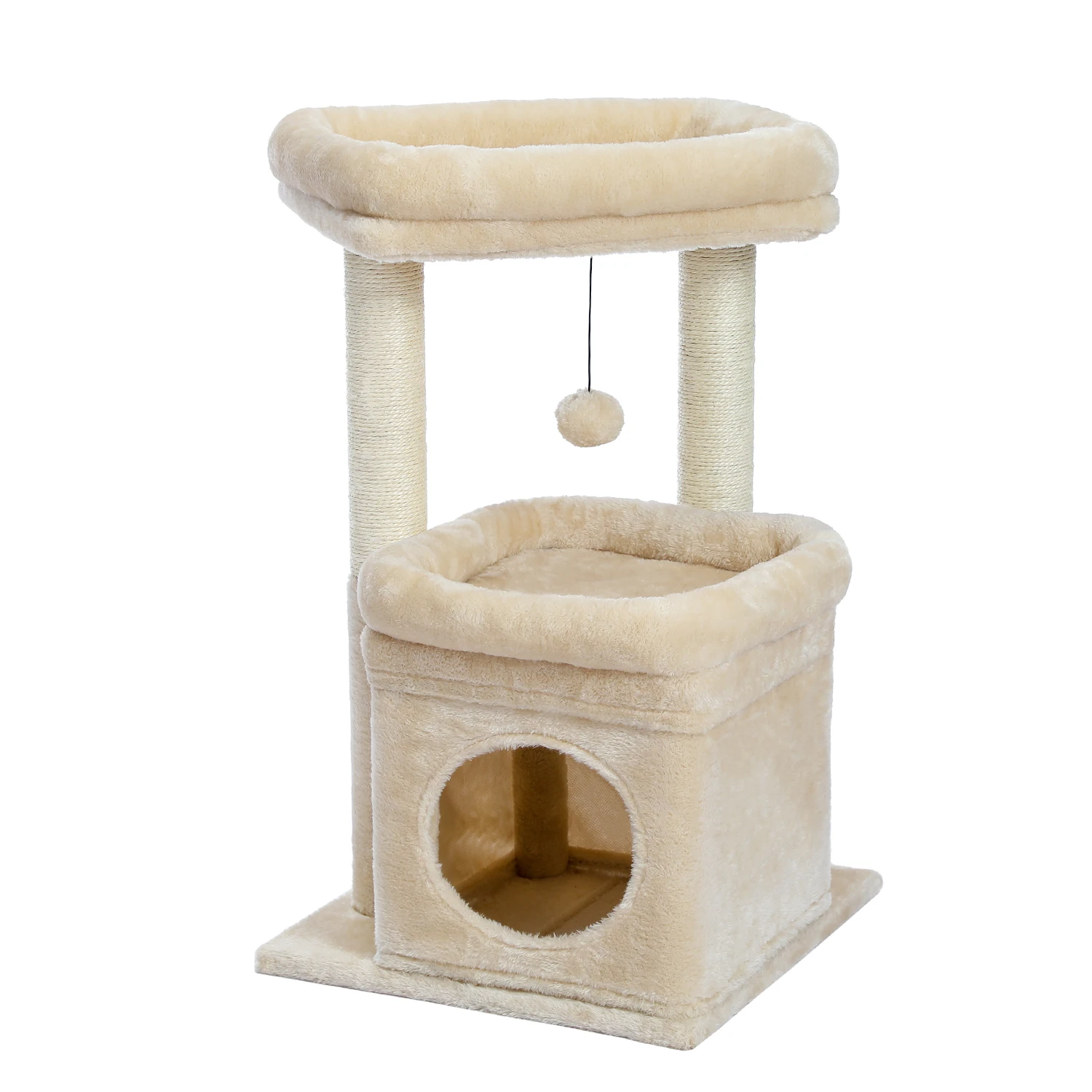 Arbre à chat intérieur avec niche et perchoirs – Image 14