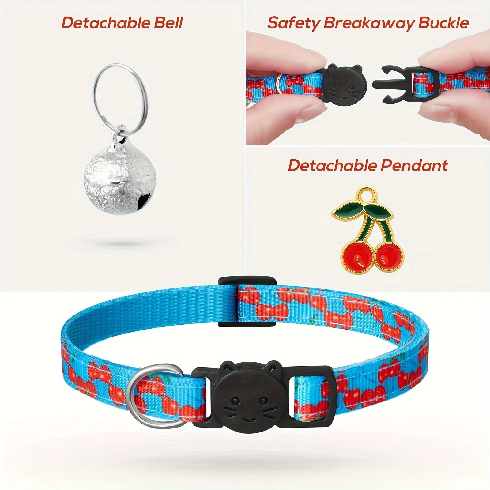 Lot 7 colliers réfléchissants pour chat – Image 5