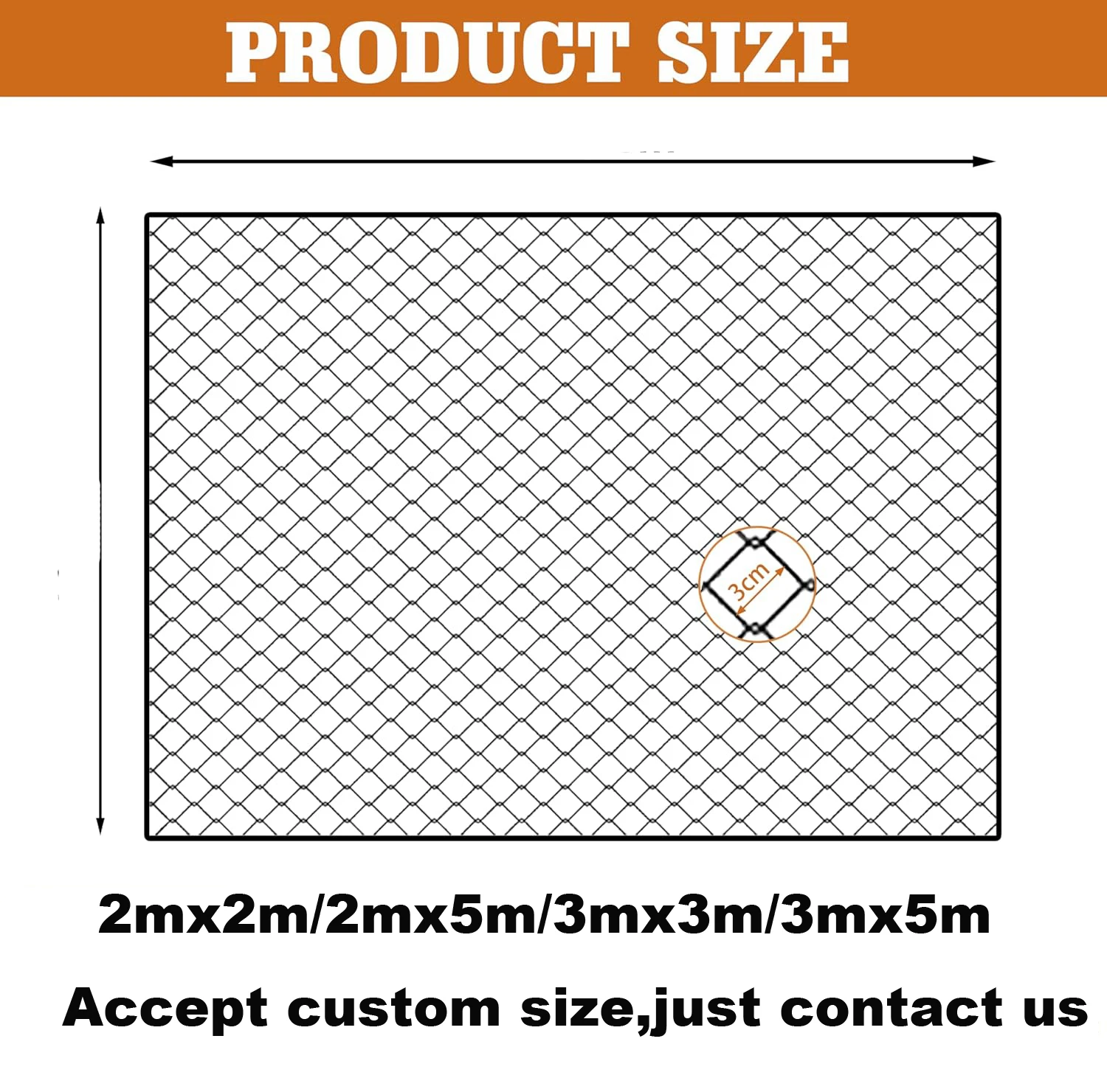 Filet renforcé fil d’acier pour balcon et jardin – Image 7