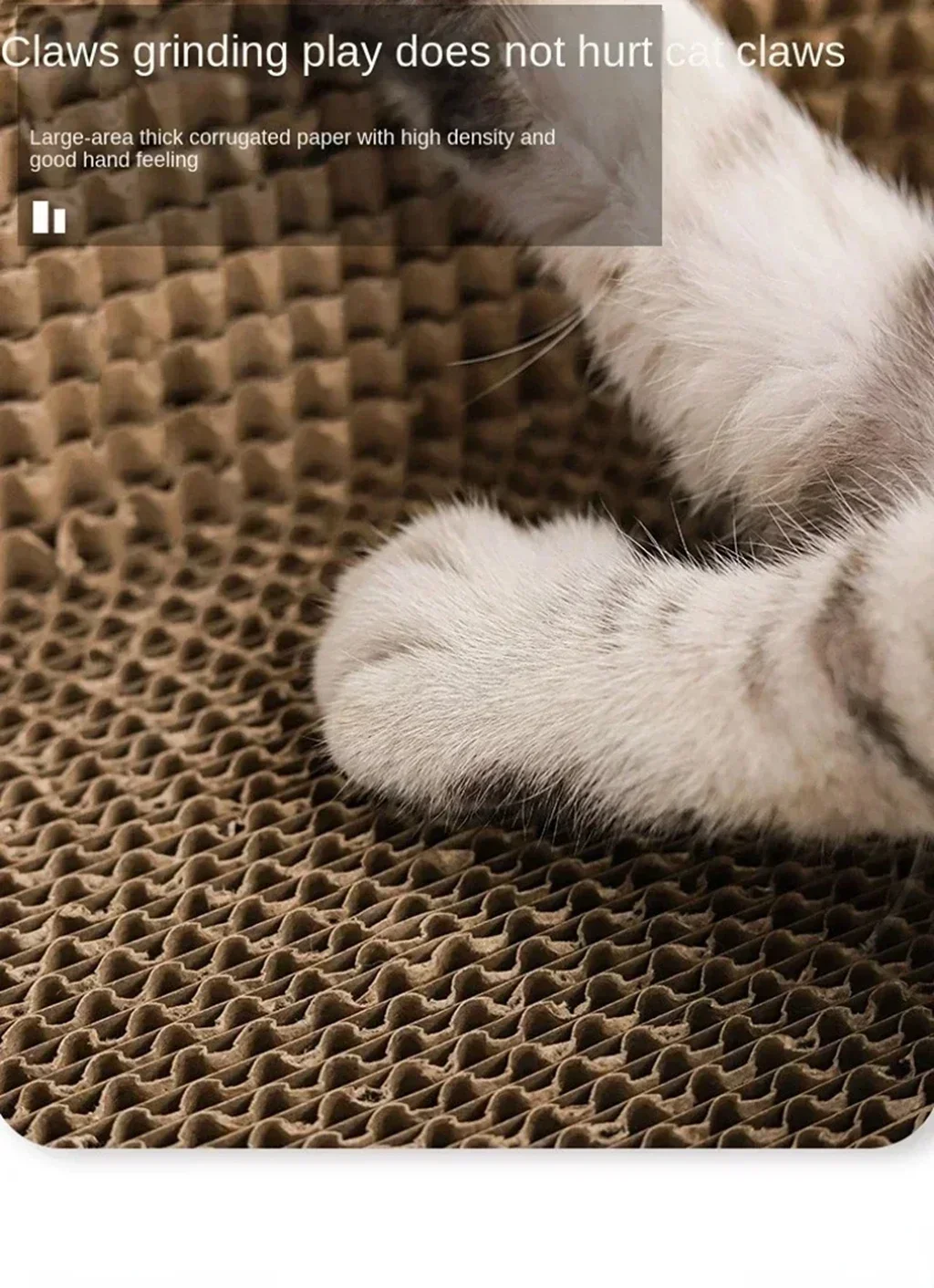 Griffoir ovale en papier ondulé pour chat – Image 16