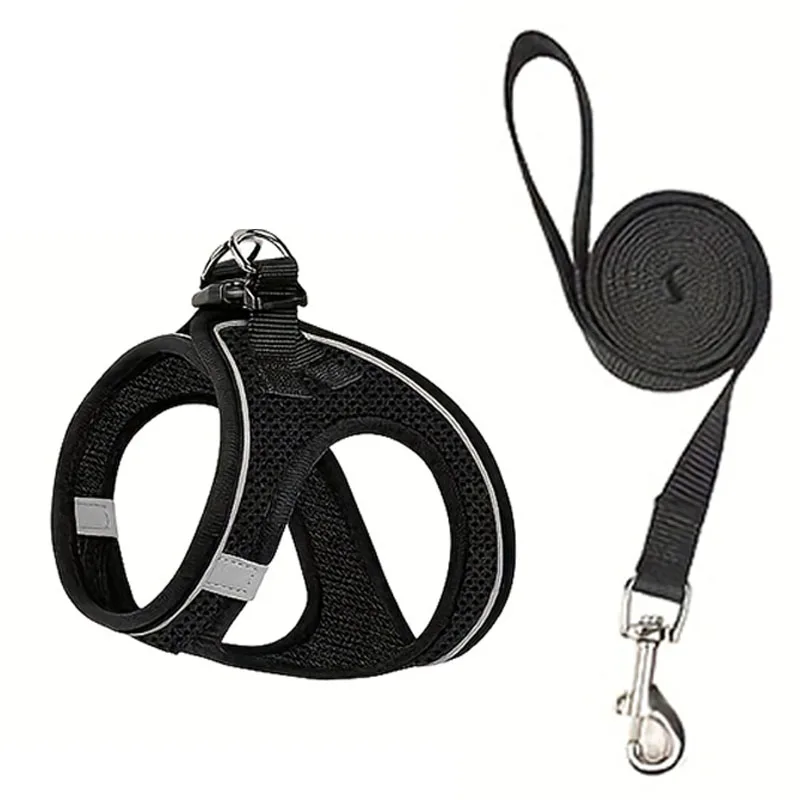 Harnais réfléchissant en maille pour chaton