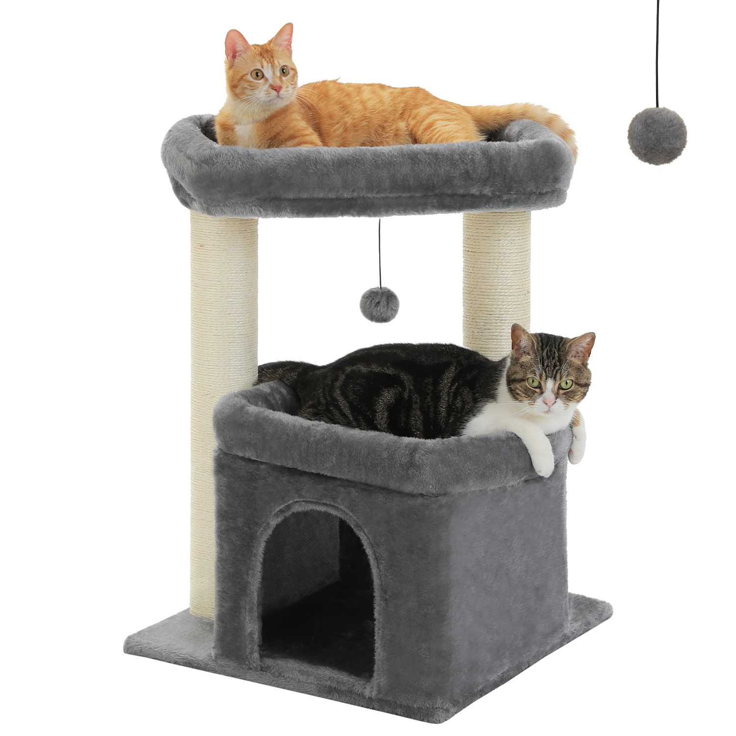 Arbre à chat intérieur avec niche et perchoirs – Image 7