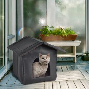 MAISON ÉTANCHE POUR CHAT D’EXTÉRIEUR - CABANE4CAT™ - Pour toi Mon chat