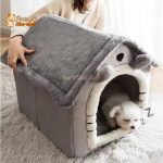 PETITE MAISON EN PELUCHE POUR CHAT – TOITpourCHAT™ - Pour toi Mon chat