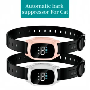 Collier anti-miaulement automatique rechargeable