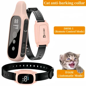 Collier anti-miaulement à vibration pour chat